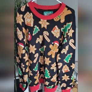 Ugly Christmas Sweater Gingerbread Christmas XL
